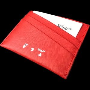 Off-white card holder in perfect condition.